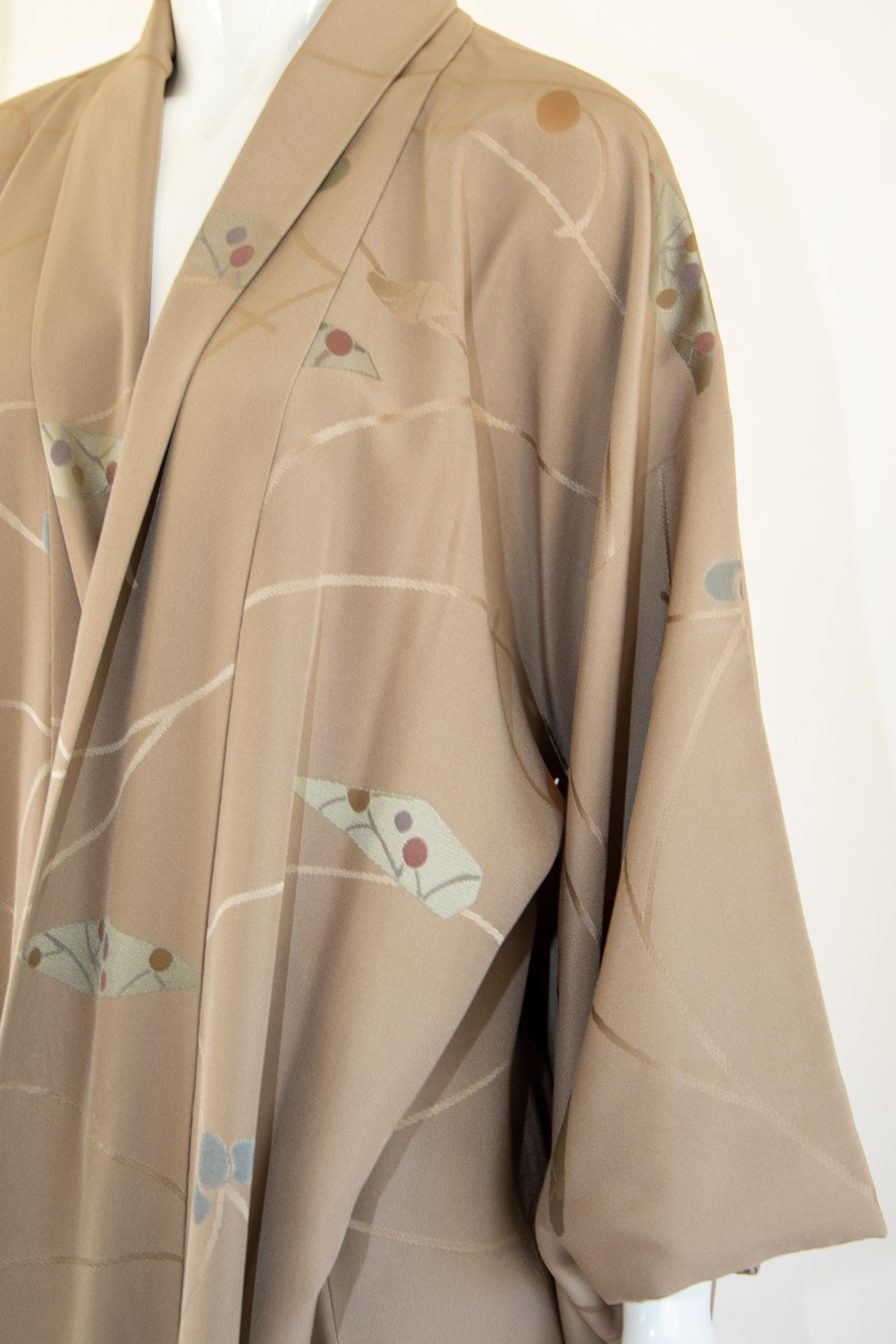 Short Vintage Japanese Kimono Silk Shibori Reversible Jacket 8