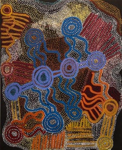 'Ngapa Jukurrpa - Puyurru'  Aboriginal Australian Art