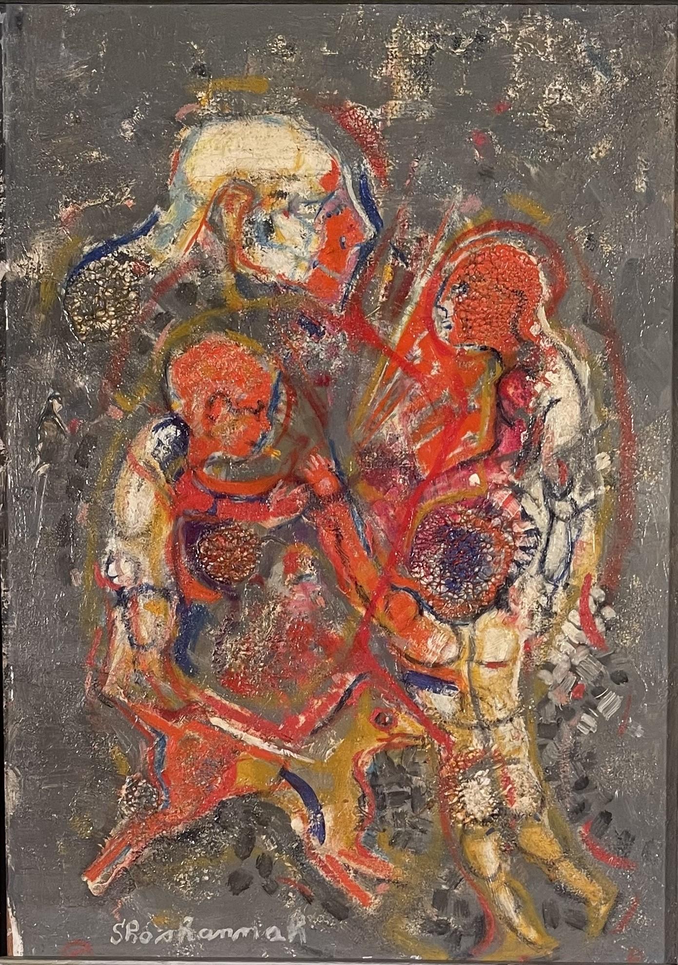 Figurative Painting di shoshanna siporin - RACCONTA UNA STORIA