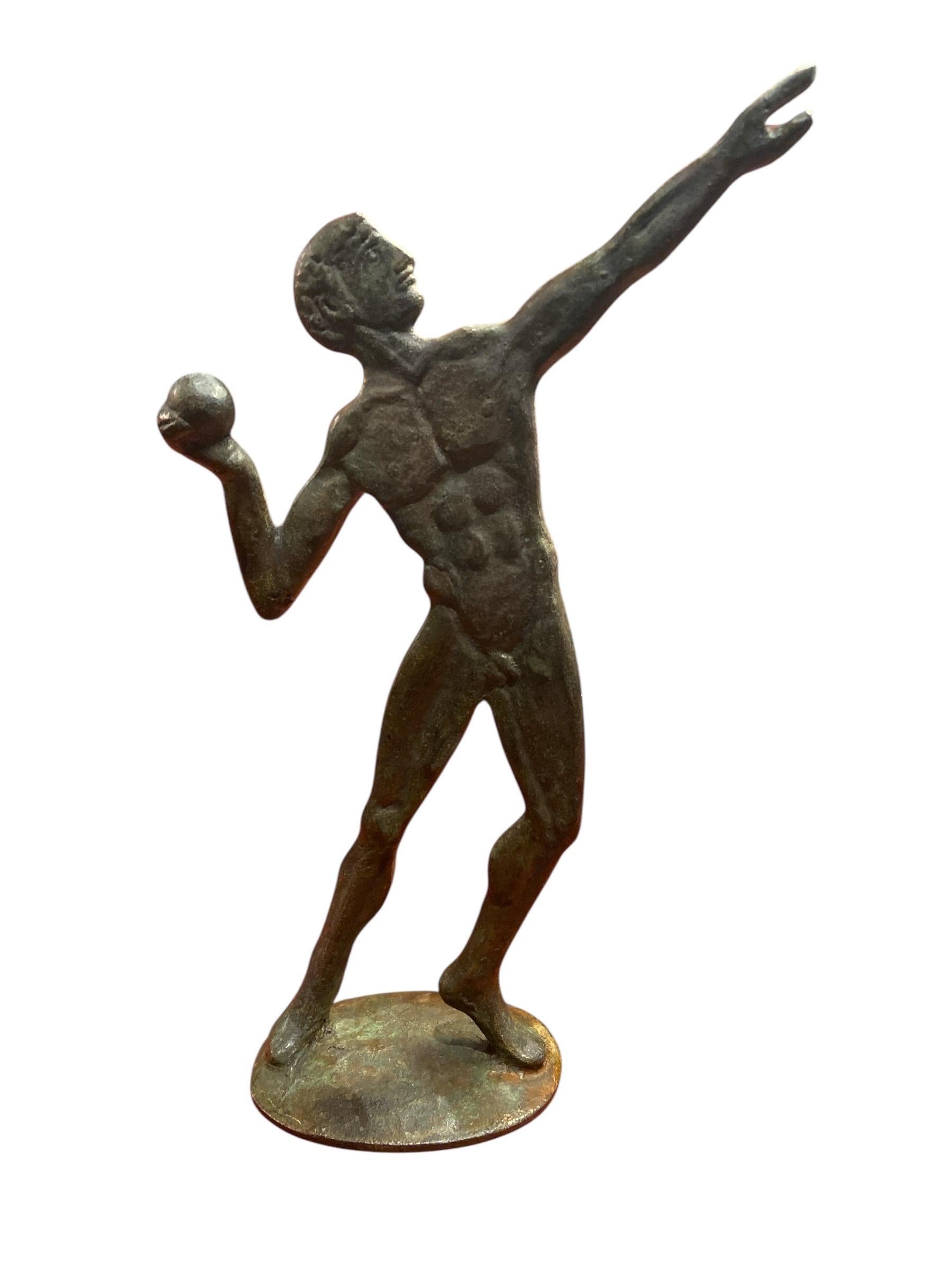 Lanciatore di pallini in bronzo, Italia, 1930 circa