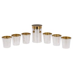 Set aus 6 versilberten Karton-Serviergeschirr-Tasse mit Schuss, Deakin & Francis
