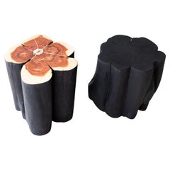 Shou Sugi Ban Tocones negros quemados