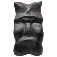 Shou Sugi Ban Carved Ash Mask