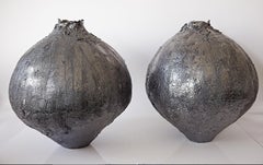 Shou Sugi Ban Moon Metallic Vessels