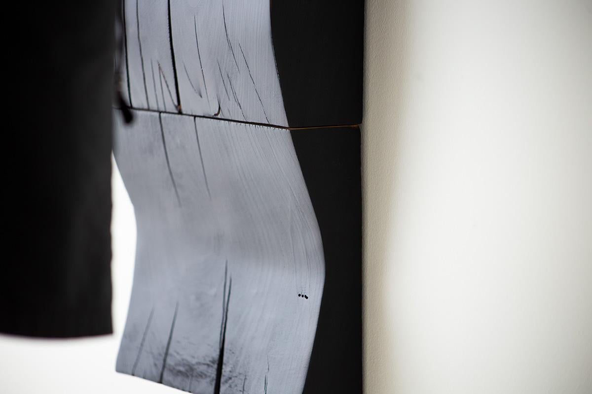 Panneaux muraux en bois Shou Sugi Ban, Peaks and Waves Neuf - En vente à Oak Harbor, OH