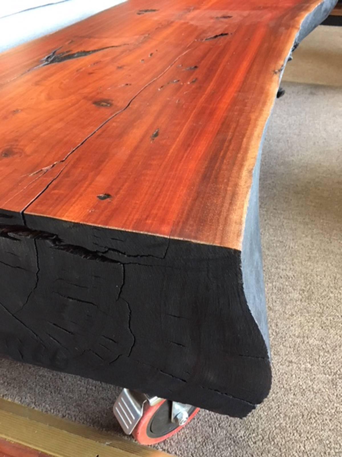 shou sugi ban table