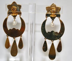 Pendientes de gota de purpurina Shourouk