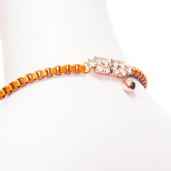 SHOUROUK neón naranja multicolor cuentas pvc joya collar corto