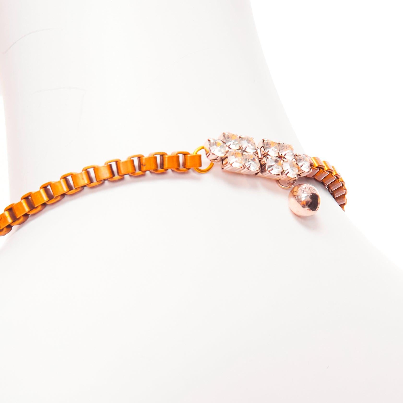 SHOUROUK neon orange multicolor beads pvc jewel short necklace
Reference: AAWC/A01042
Brand: Shourouk
Material: PVC
Color: Multicolour
Pattern: Solid
Closure: Push Clasp
Lining: Bronze Metal
Extra Details: Crystal push clasp at
