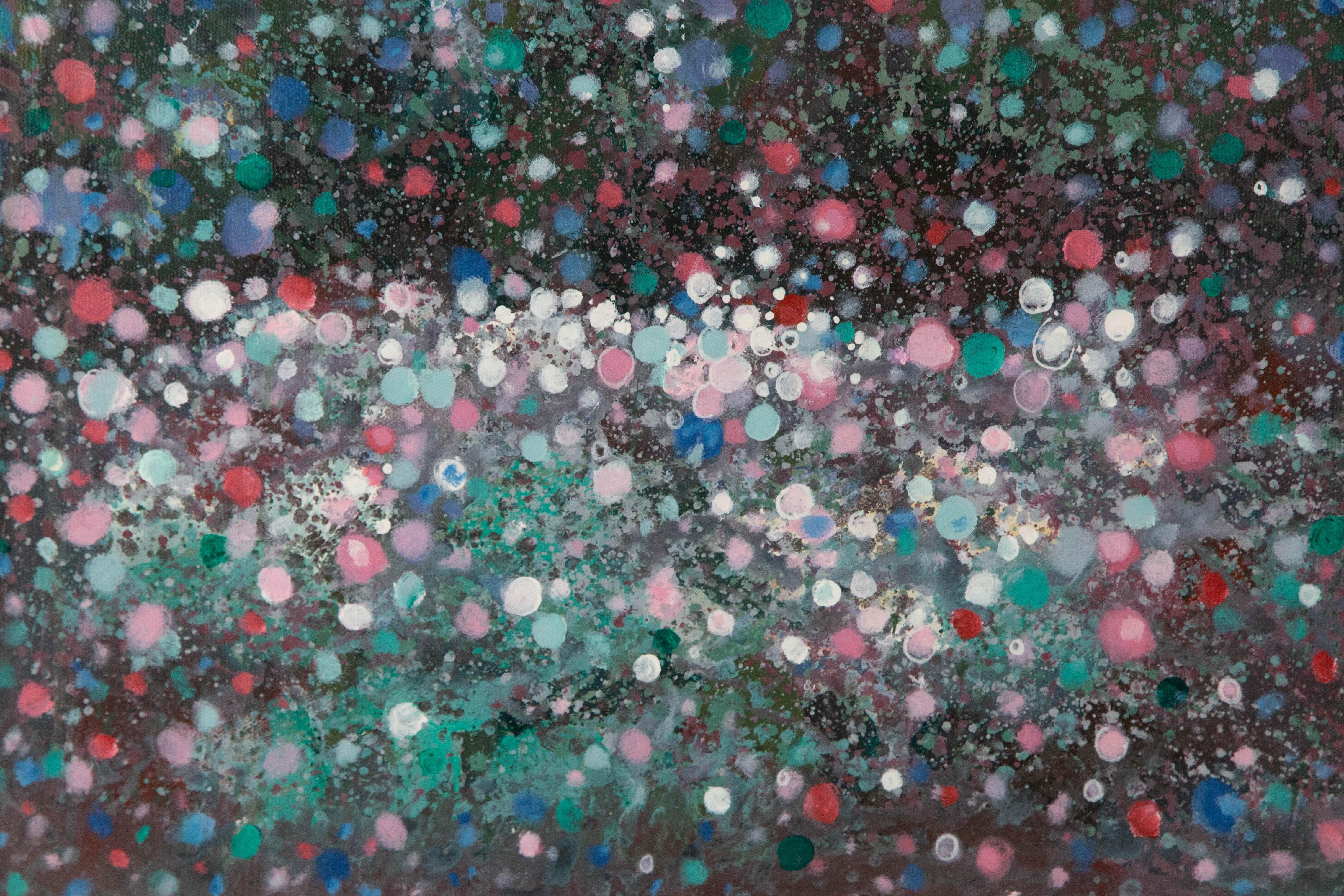 ShouZhang Wang Abstraktes Original Ölgemälde auf Leinwand „Blumenblütenblüten“ im Angebot 4