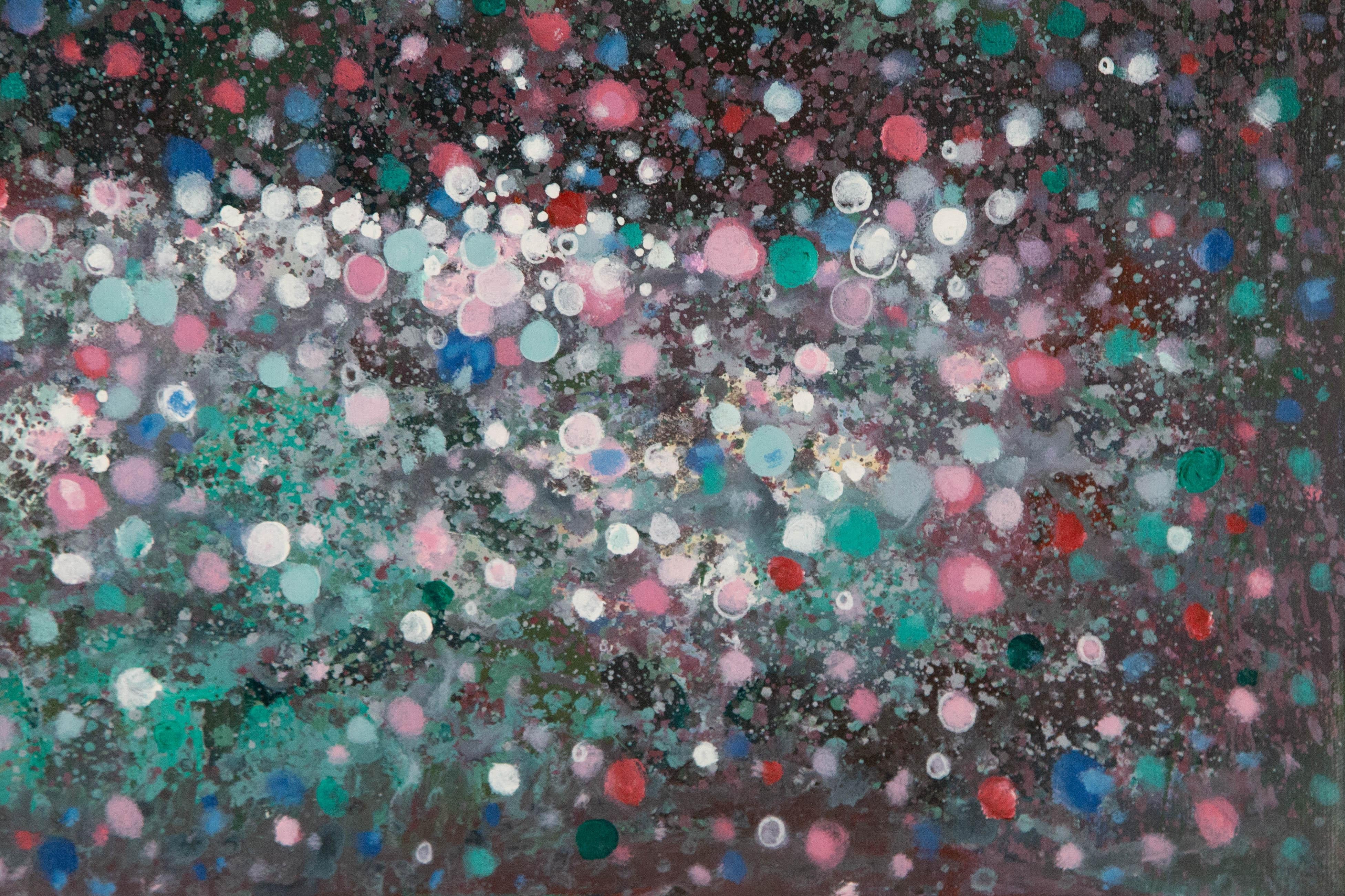 ShouZhang Wang Abstraktes Original Ölgemälde auf Leinwand „Blumenblütenblüten“ im Angebot 5
