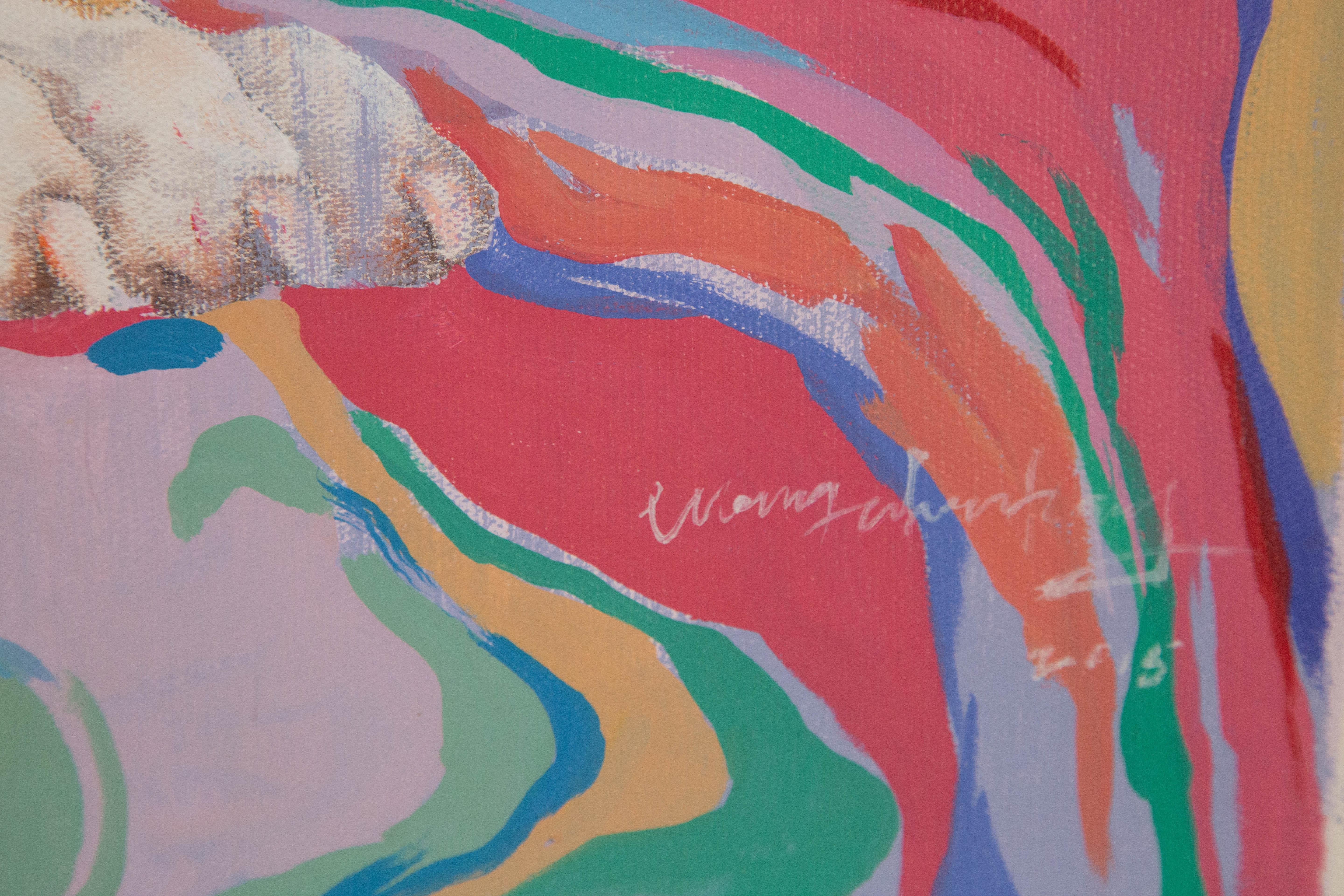 ShouZhang Wang Animal Original Oil On Canvas 