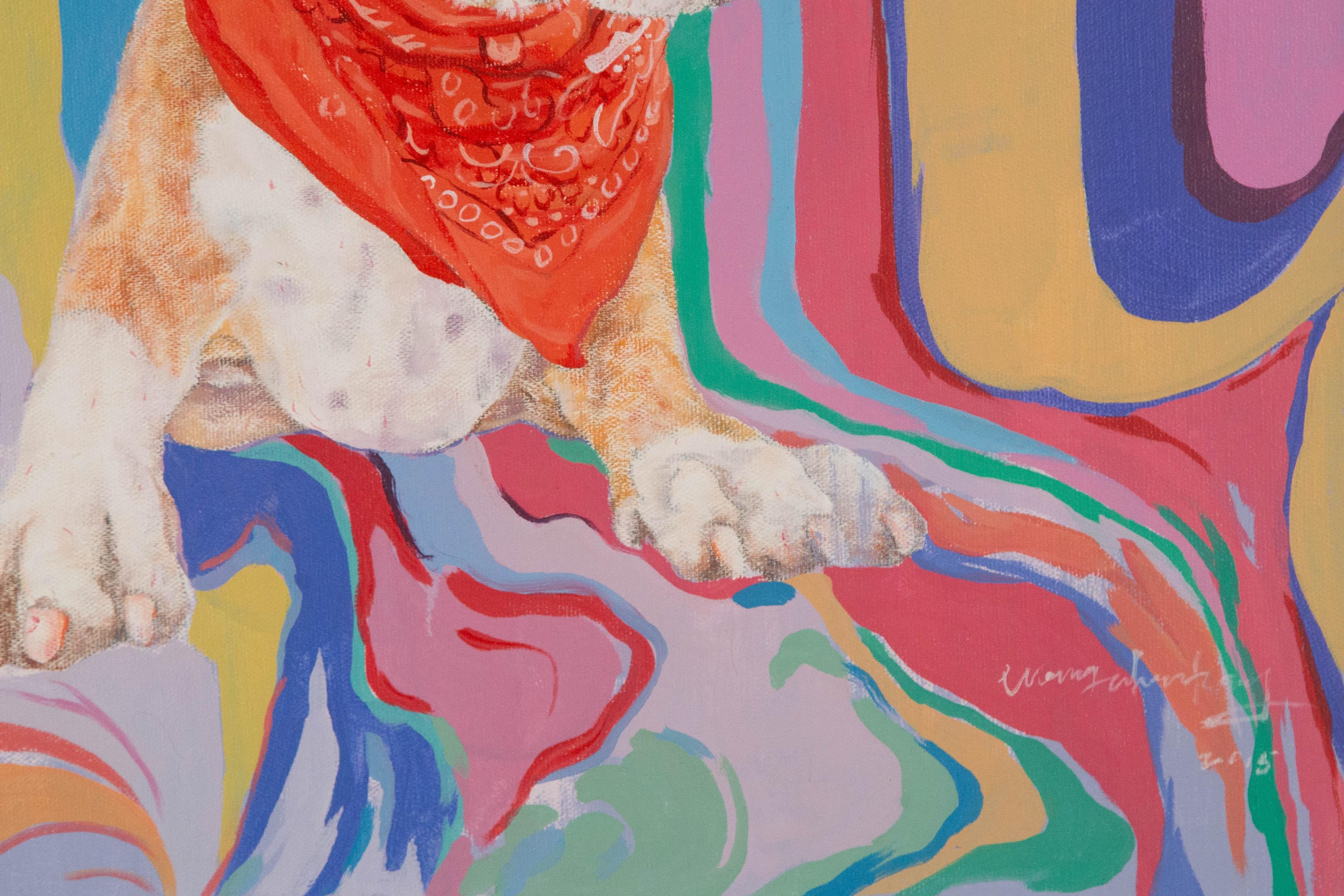 ShouZhang Wang Animal Original Oil On Canvas 