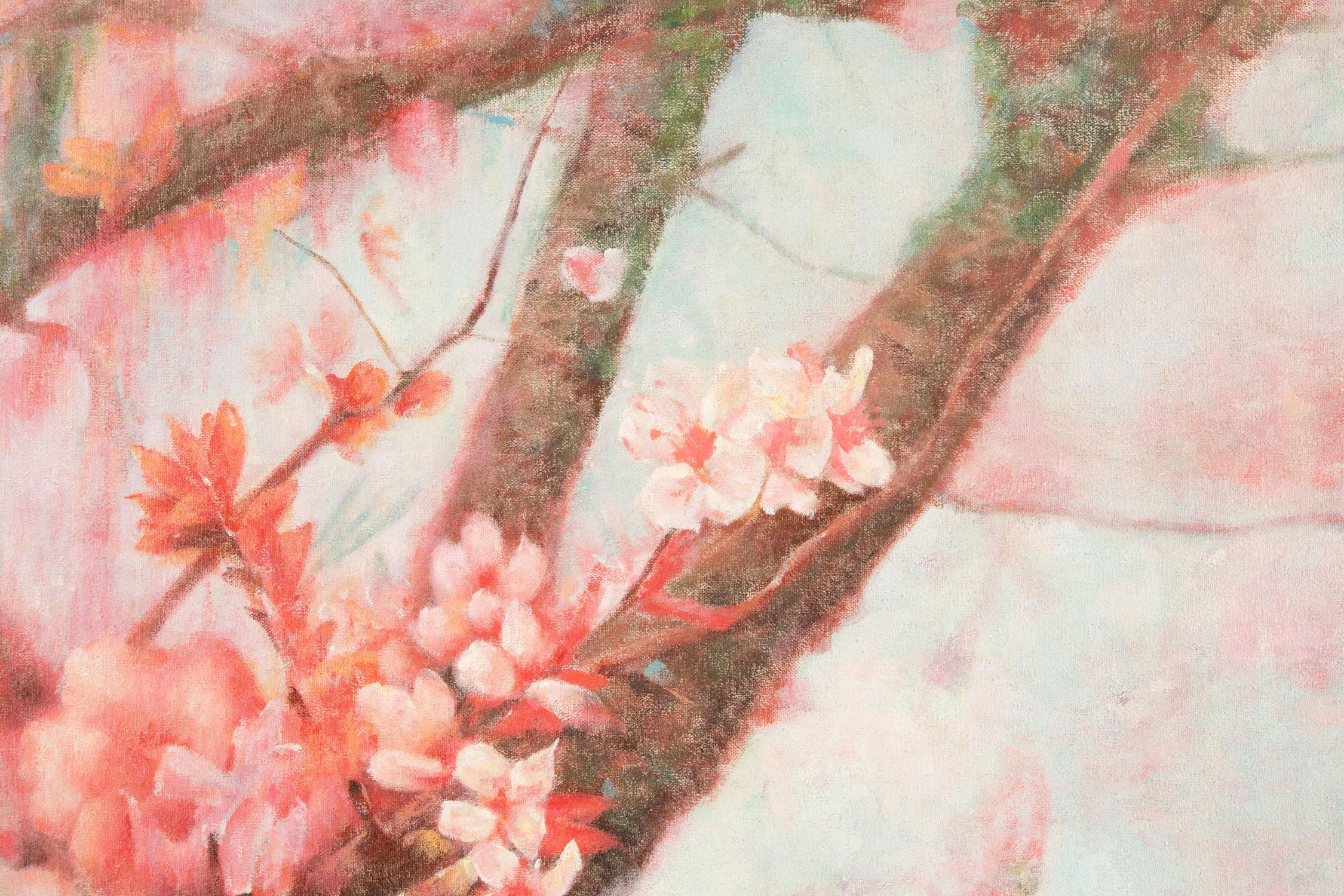 ShouZhang Wang Floral Original Oil On Canvas 
