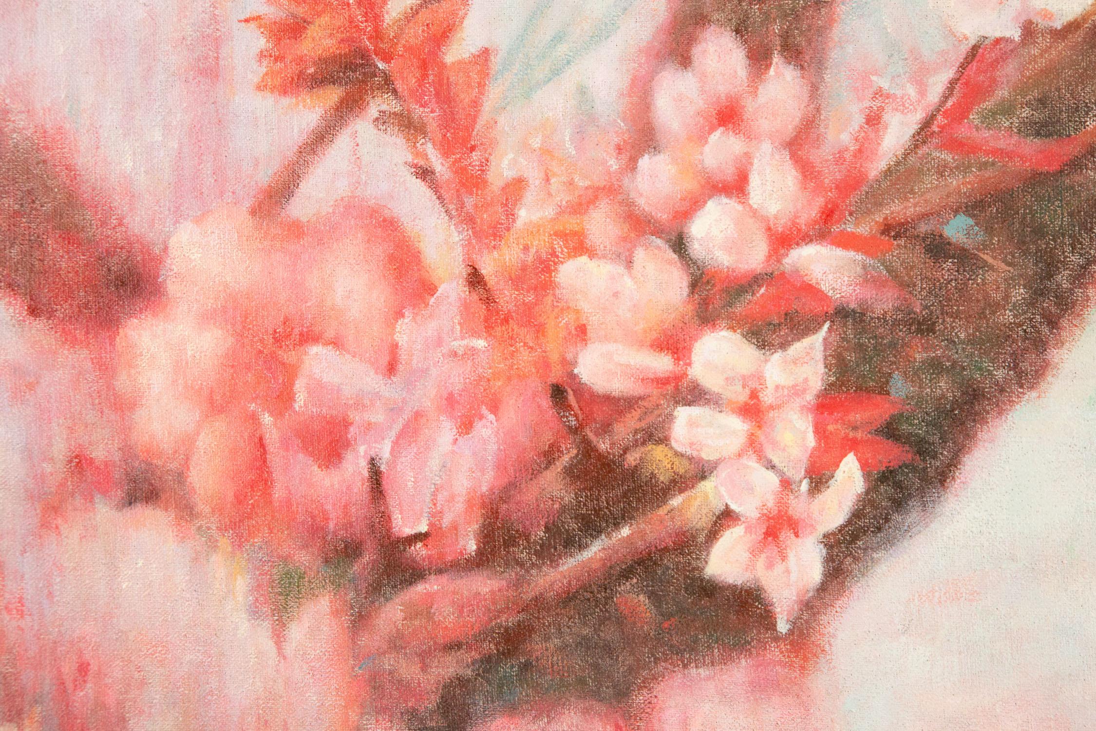 ShouZhang Wang Floral Original Oil On Canvas 