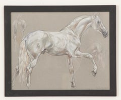Show Horse Drawing by Leslie Charlotte Benenson