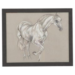 Show Horse Drawing by Leslie Charlotte Benenson