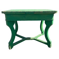 Show Stealer Kelly Green Painted French Farmhouse Extension Dining Table