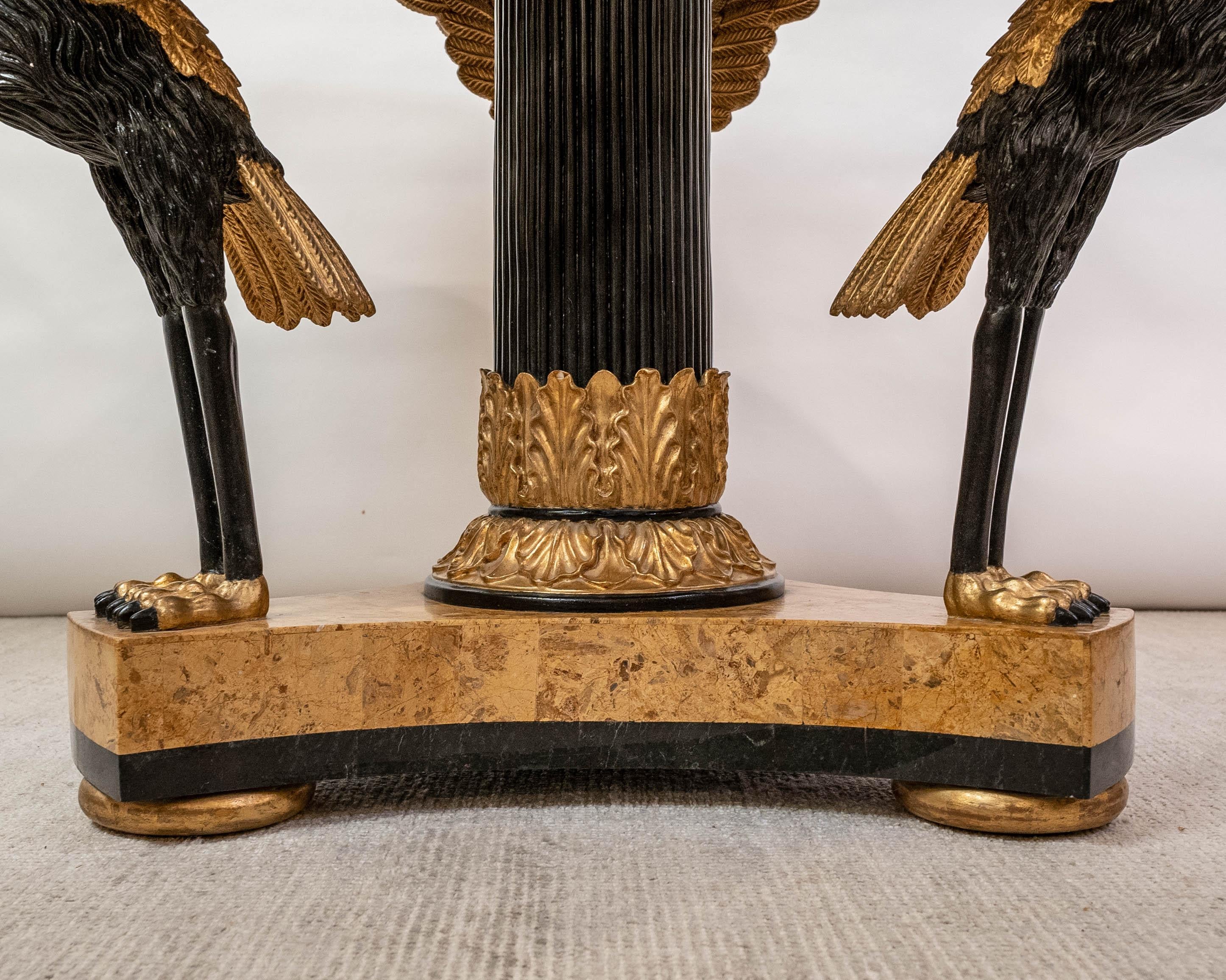 Table centrale ronde Pietra Dura de style Hollywood Regency en vente 8