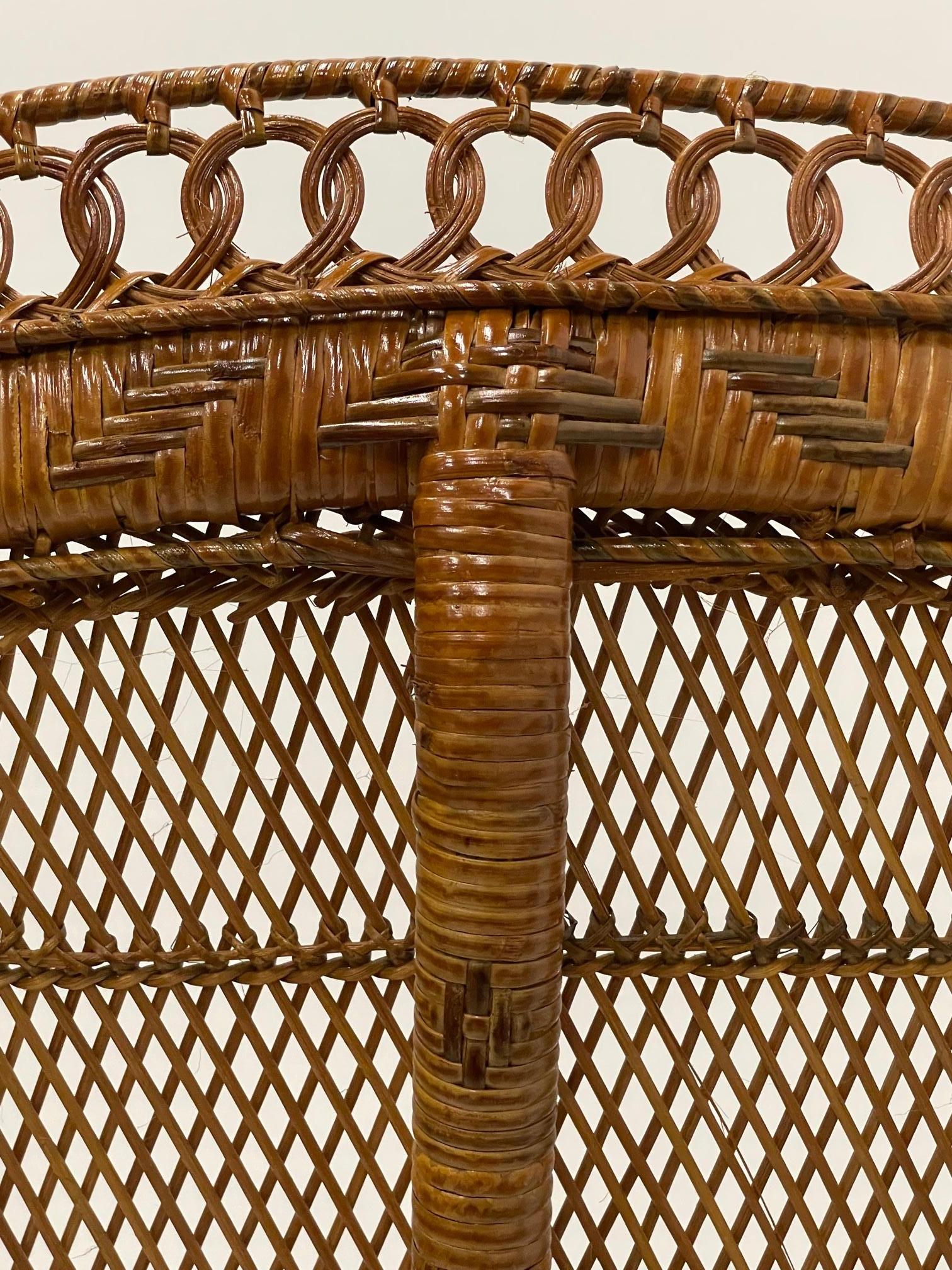 Show Stopper Vintage Rattan Peacock Club Chair 3