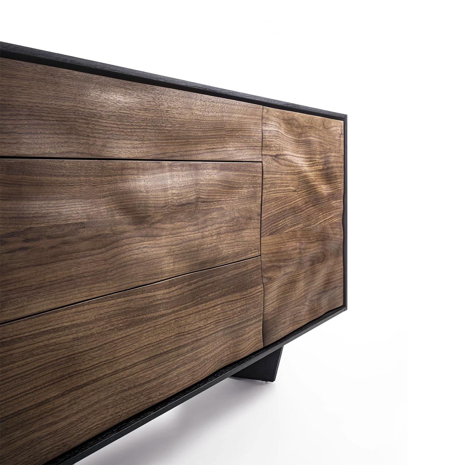 Italian Show Walnut Sideboard For Sale