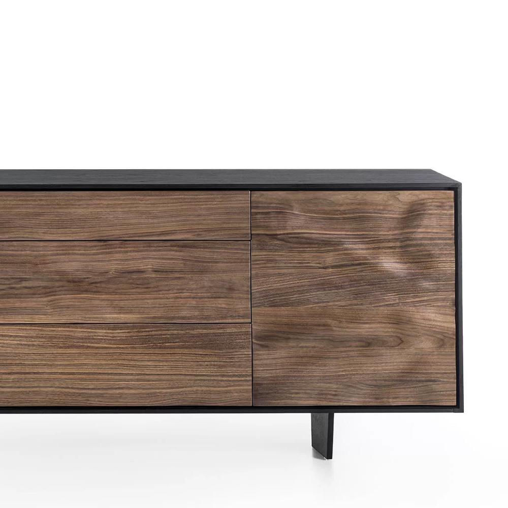 Hand-Carved Show Walnut Sideboard For Sale
