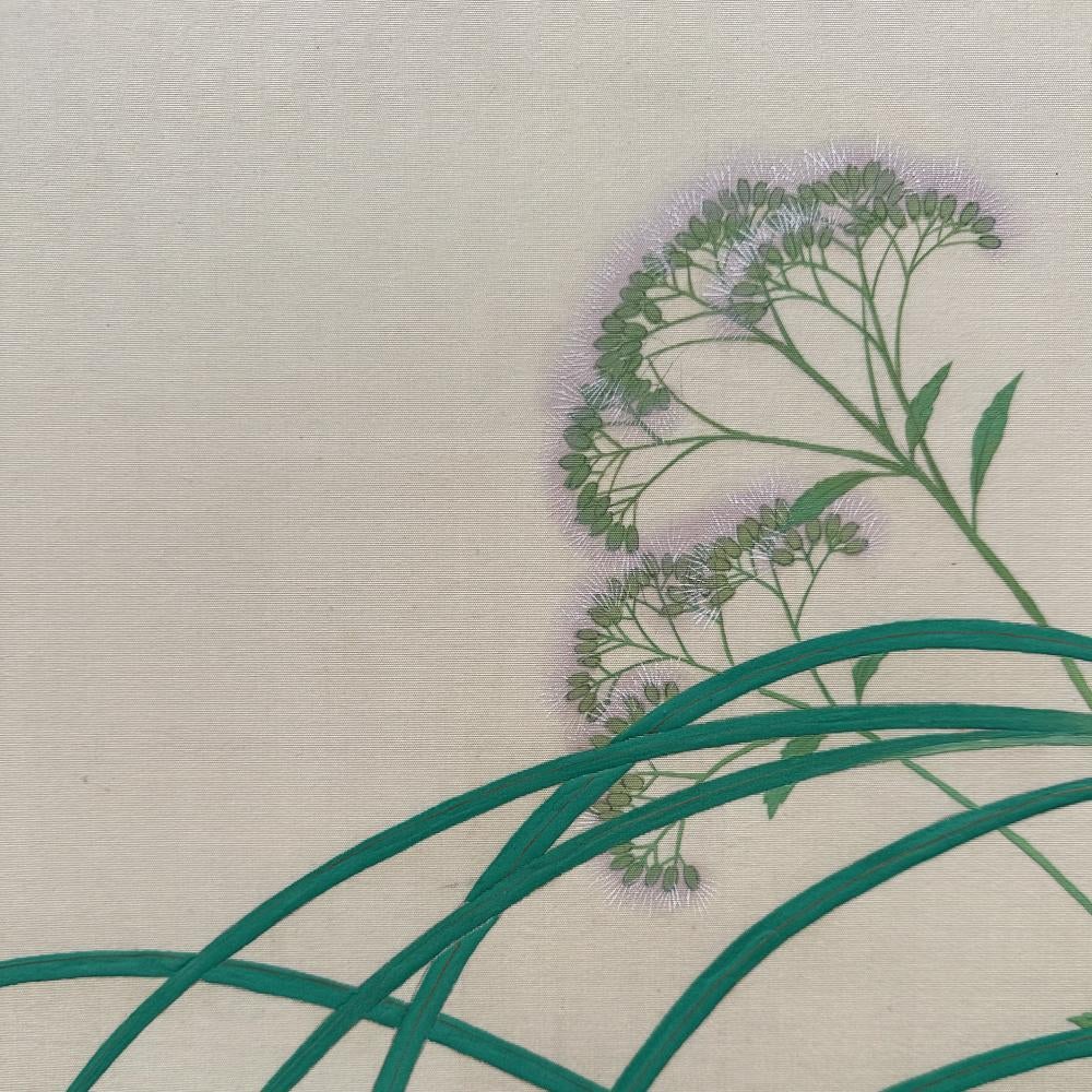 Showa Delicate Floral Screen In Good Condition For Sale In Fukuoka, JP