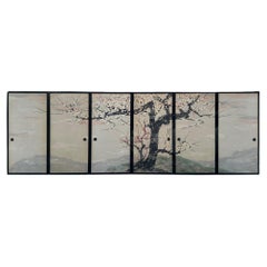 Showa Period Plum Blossoms Fusuma