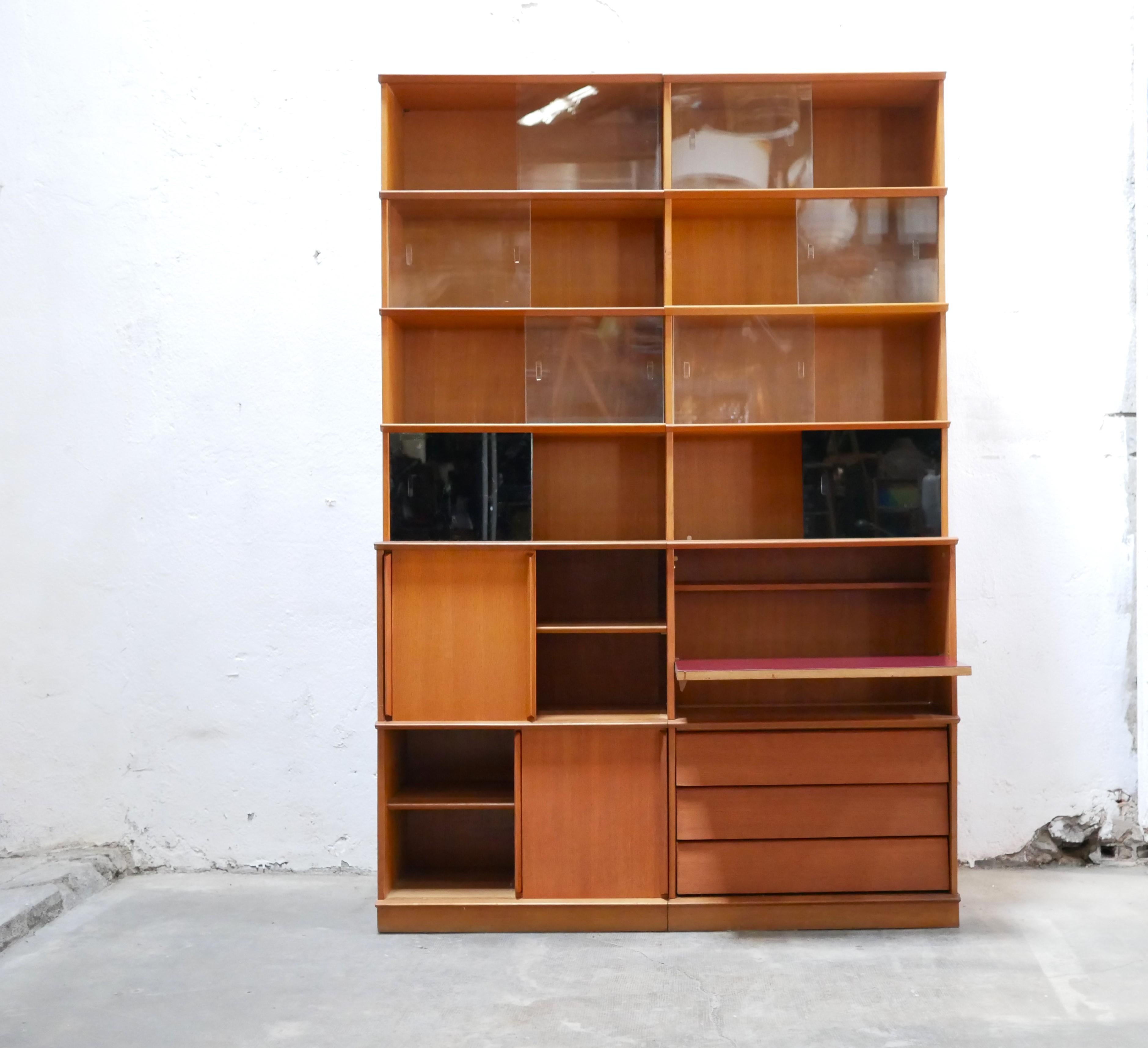 Showcase bookcase by Didier Rozaffy for Meubles Oscar editions For Sale 6