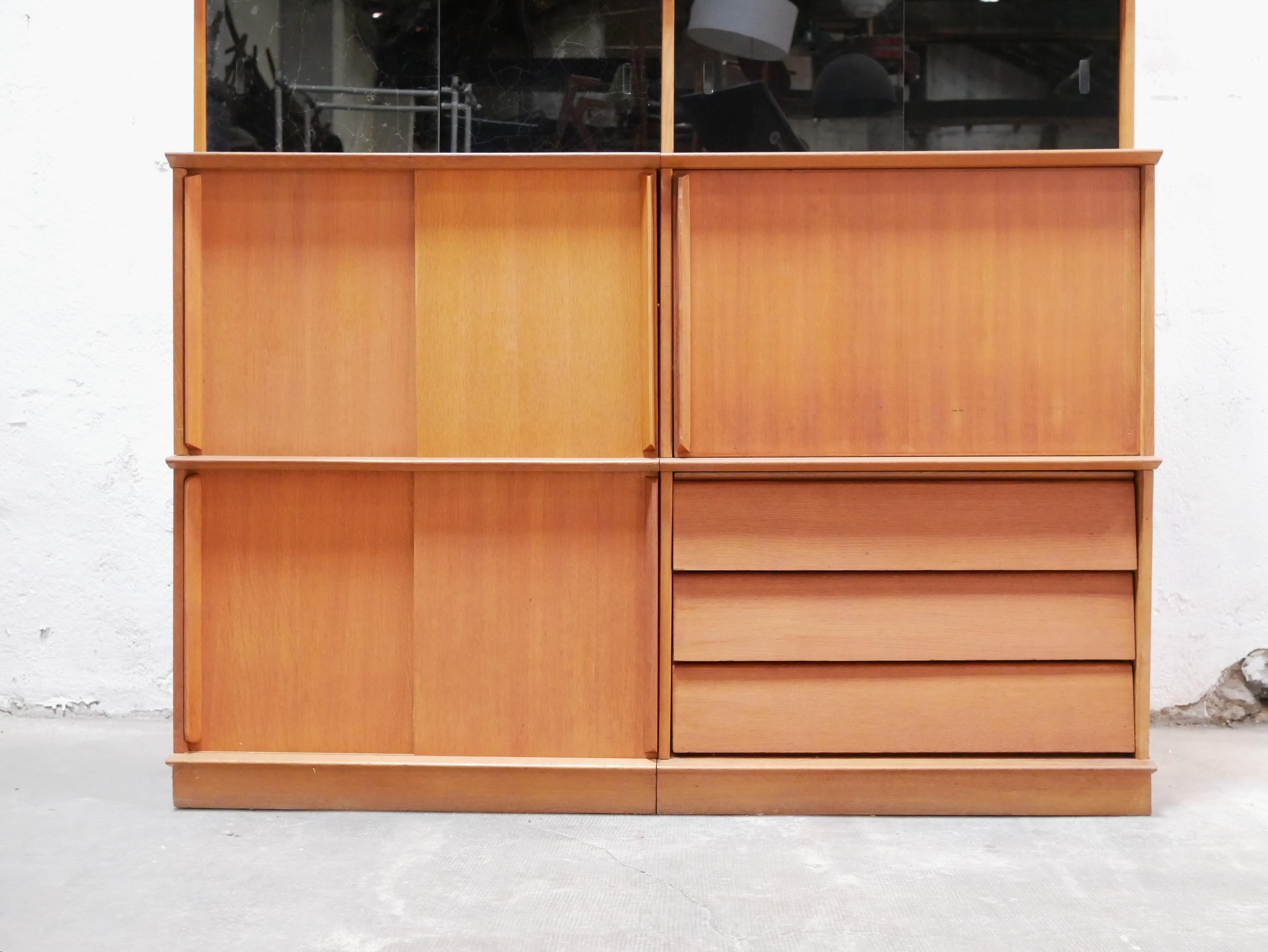 Showcase bookcase by Didier Rozaffy for Meubles Oscar editions In Good Condition For Sale In AIGNAN, FR