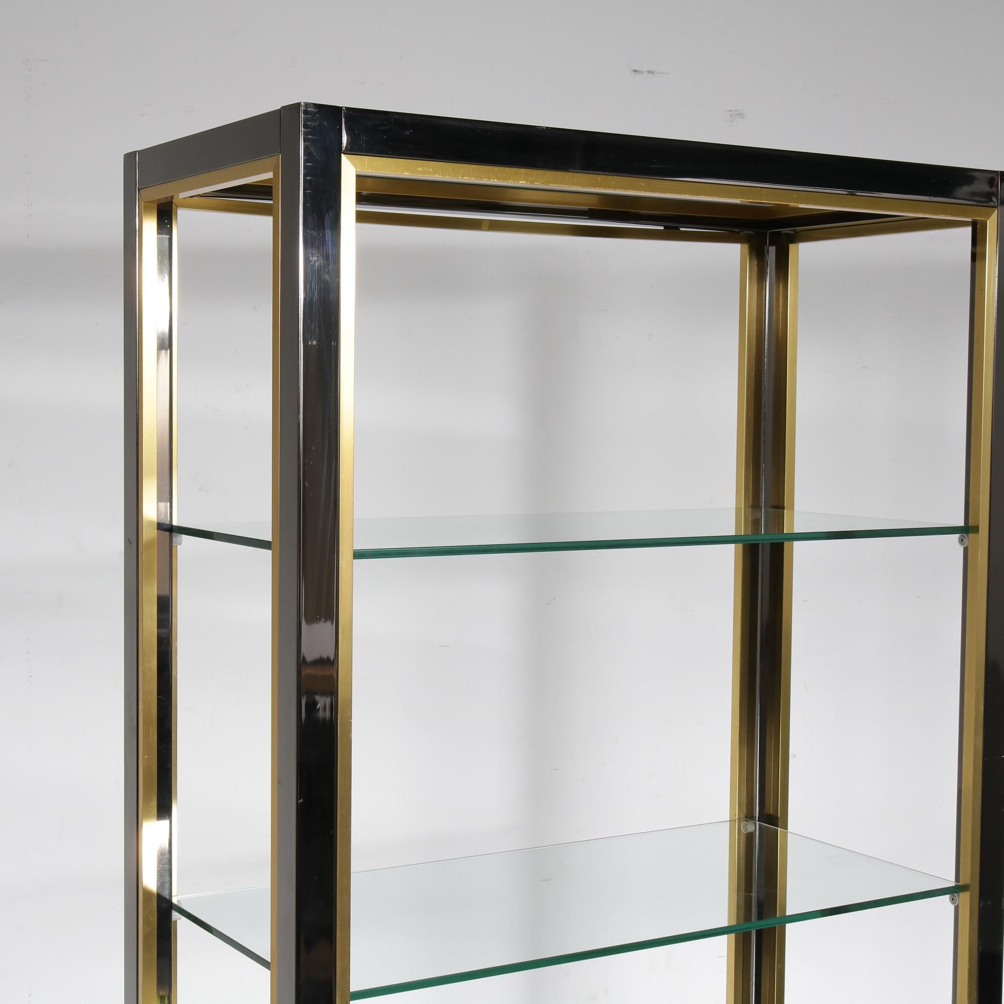 Metal Showcase Cabinet by Belgo Chrom, Belgium 1970 For Sale