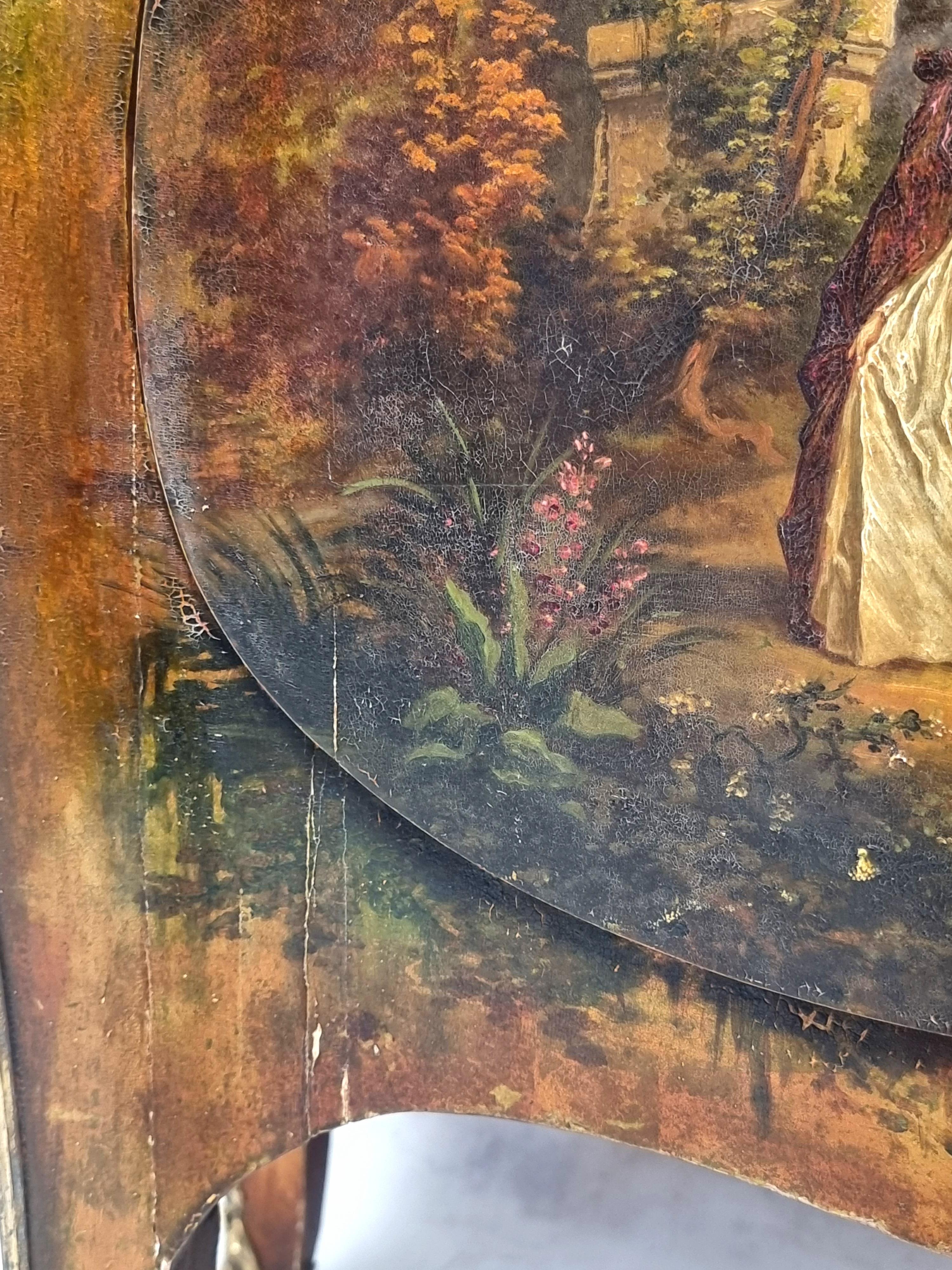 Schaufenster gewölbt im Louis-XV-Stil Napoleon III.-Stil, Vernis Martin, 19. Jahrhundert im Angebot 5
