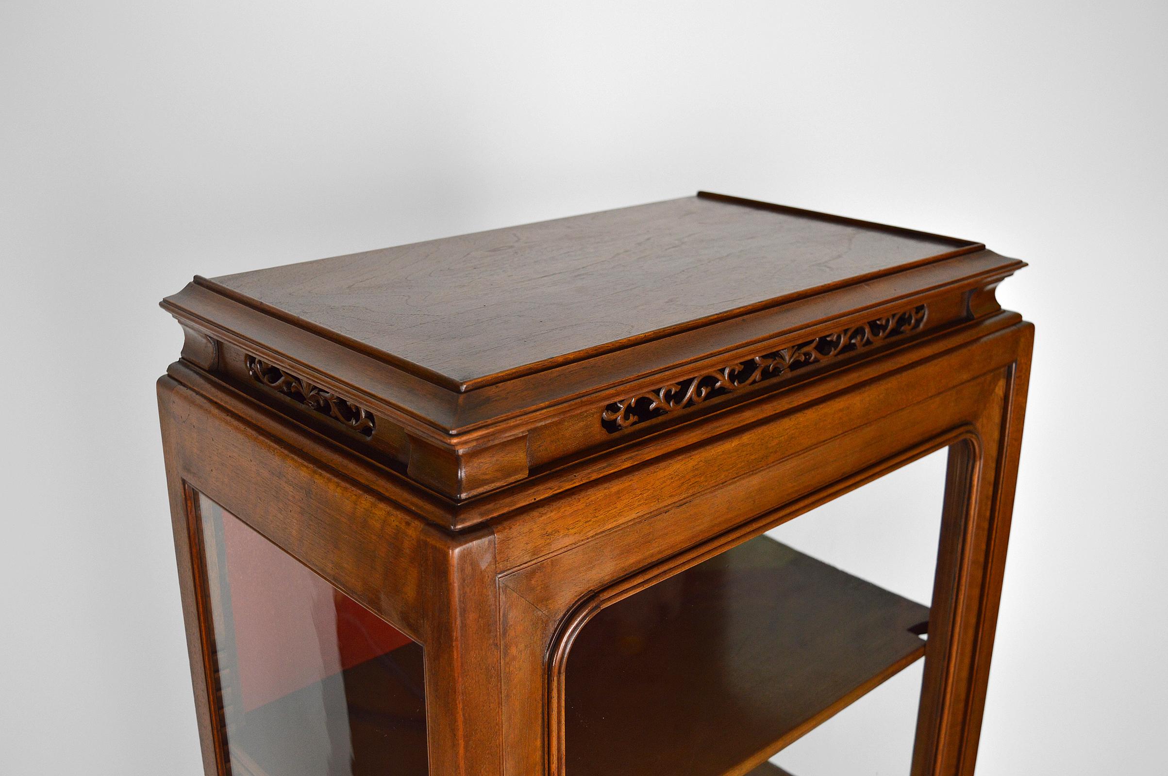 Bronze Showcase with Inlaid Panels, attributed to Perret and Vibert, Japonisme, 1880