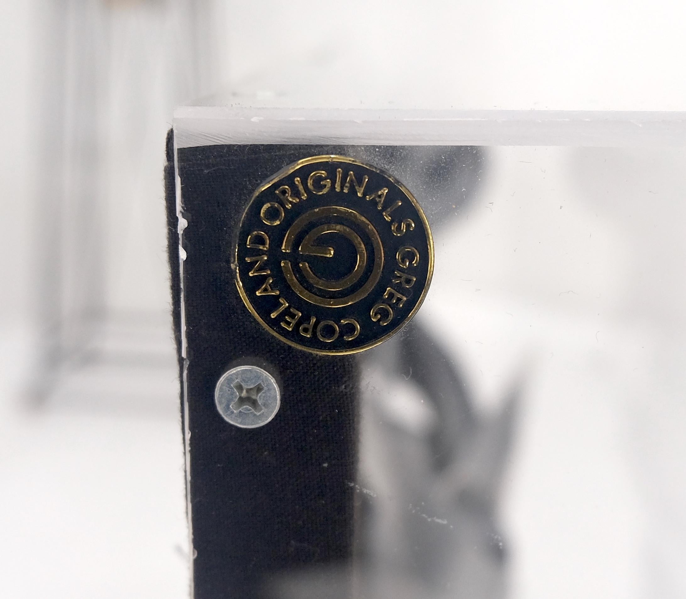 Gezeigt 3D Abstrakt Signiert Greg Copeland Papier Skulptur Rechteckig Wand Kunst im Angebot 2