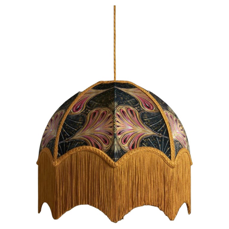 Showgirl-Lampenschirm mit Fringing - Extra groß (22
