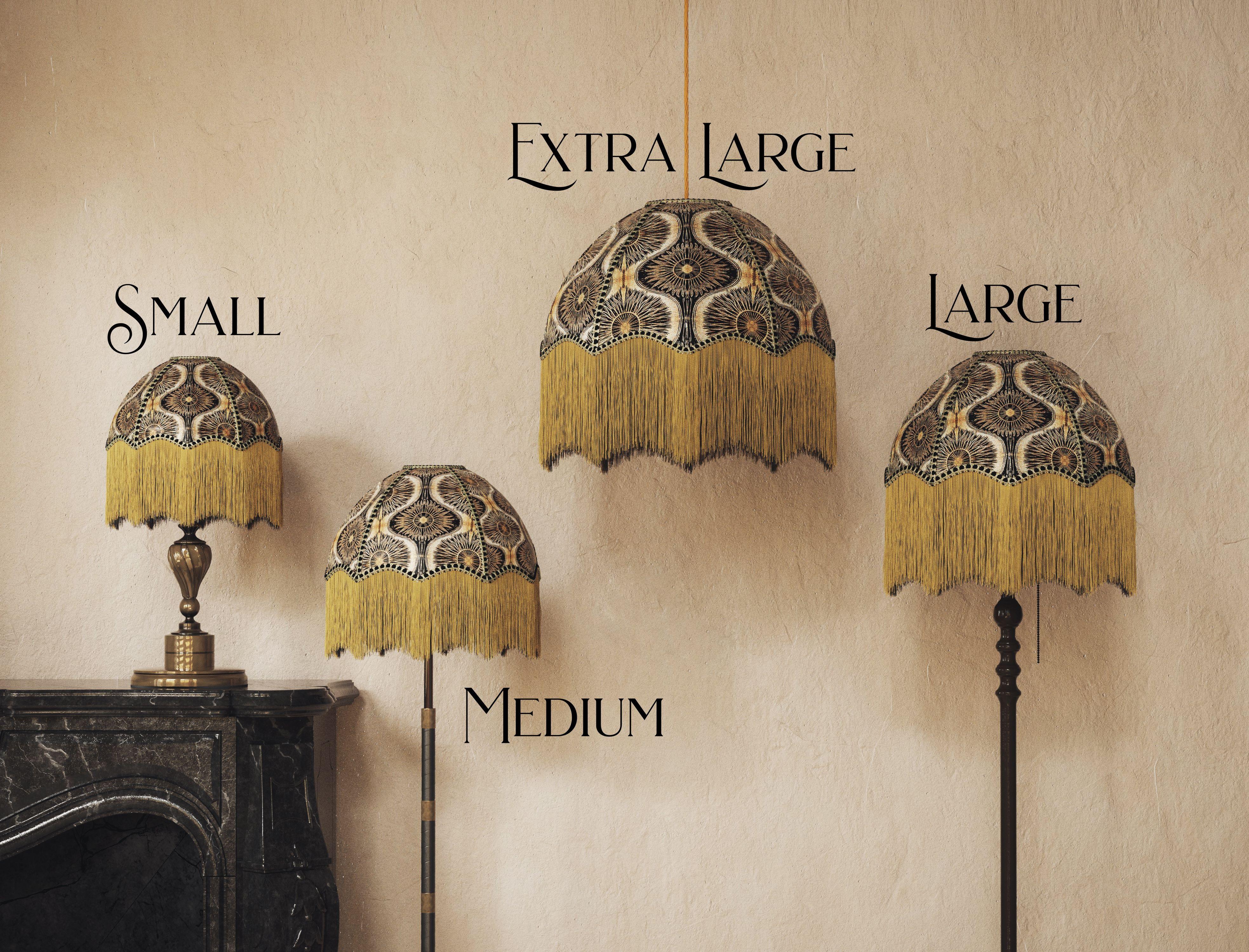 vintage lampshades with fringe