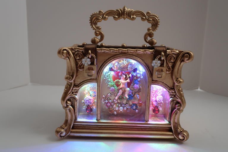 Dolce and Gabbana Angel Cherub Handbag With Lights 2017 Runway 15,000 NEW 1/5 For Sale at 1stDibs