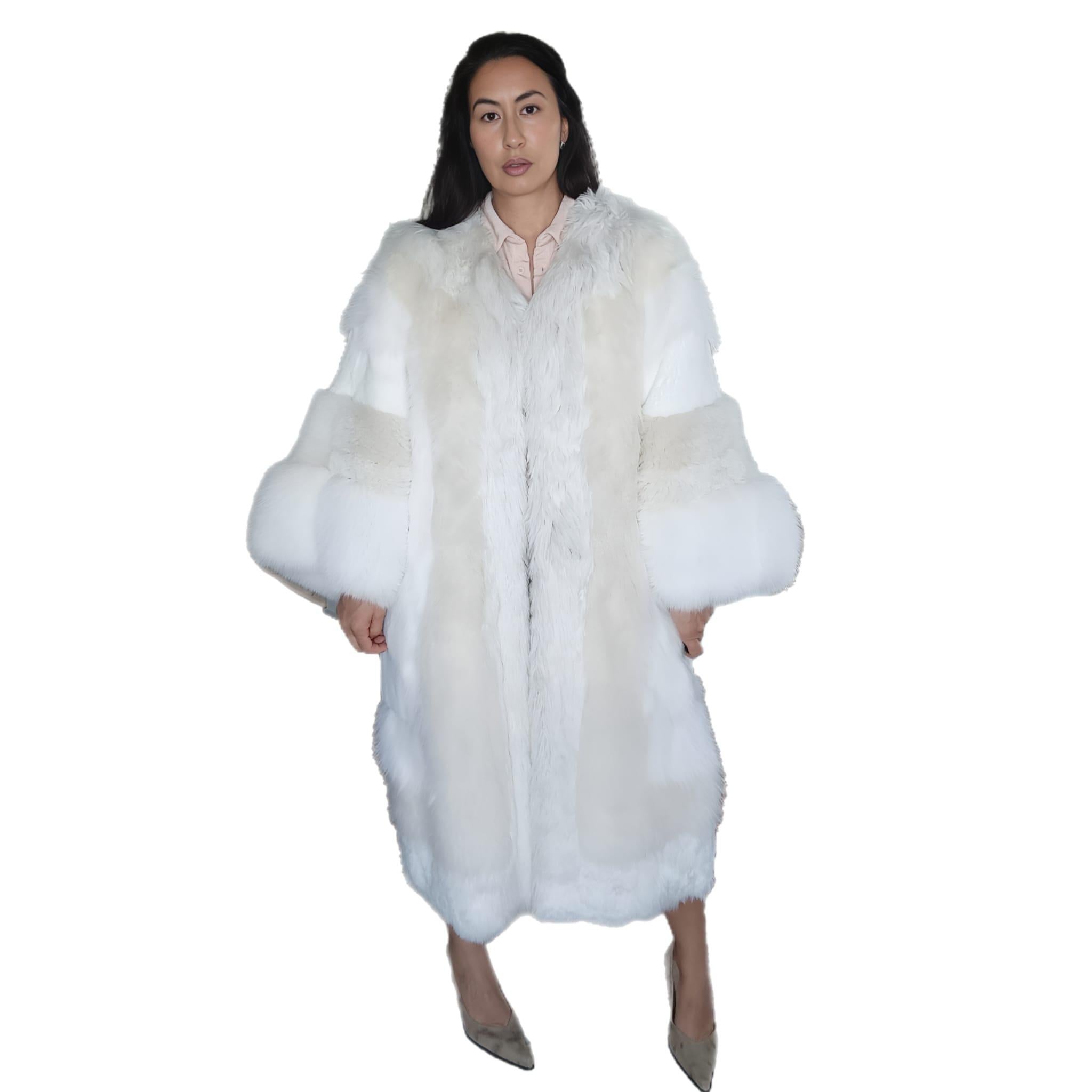 Showroom Dolce & Gabbana mix sheep lamb Fur Coat (Size 16 - L) For Sale 9