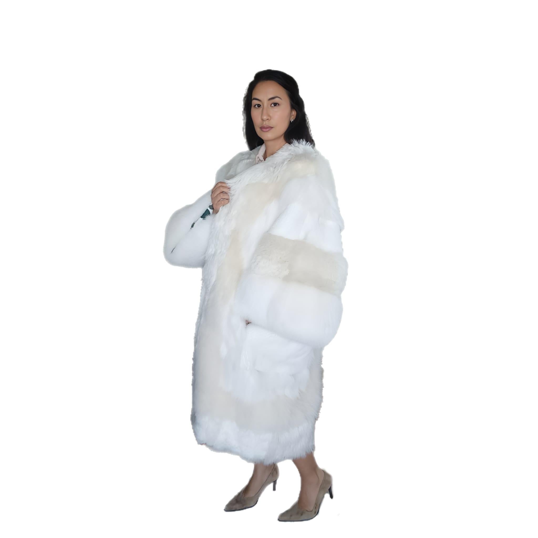 Showroom Dolce & Gabbana mix sheep lamb Fur Coat (Size 16 - L) For Sale 11