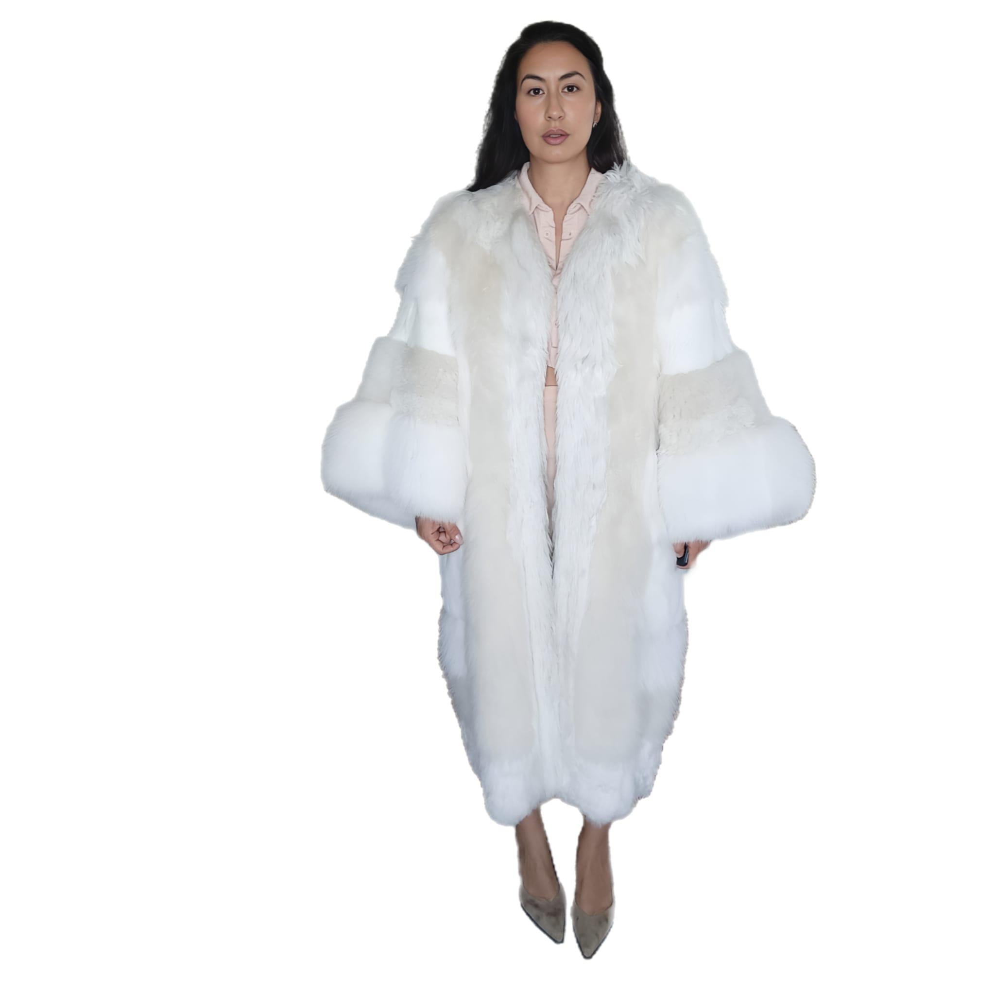 Showroom Dolce & Gabbana mix sheep lamb Fur Coat (Size 16 - L) For Sale 4