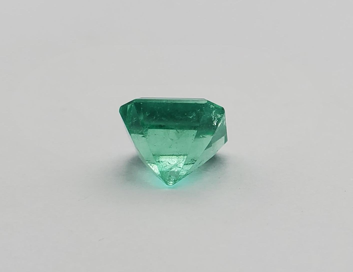 Octagon Cut Showstopping 2.93ct Octagonal Cut Natural Emerald GIA Certified