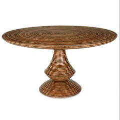 Table de salle à manger ronde rose Showtime