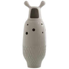 Nº 5 Vase contemporain en céramique émaillée blanche Showtime de Jaime Hayon Espagne