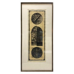 Shozo Komatsu Signed Limited Edition Japanese Abstract Expressionism Etching
