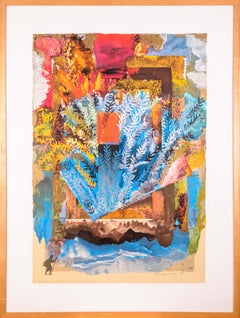 Shraga Weil The Burning Bush Signed Postmodern Judaica Serigraph