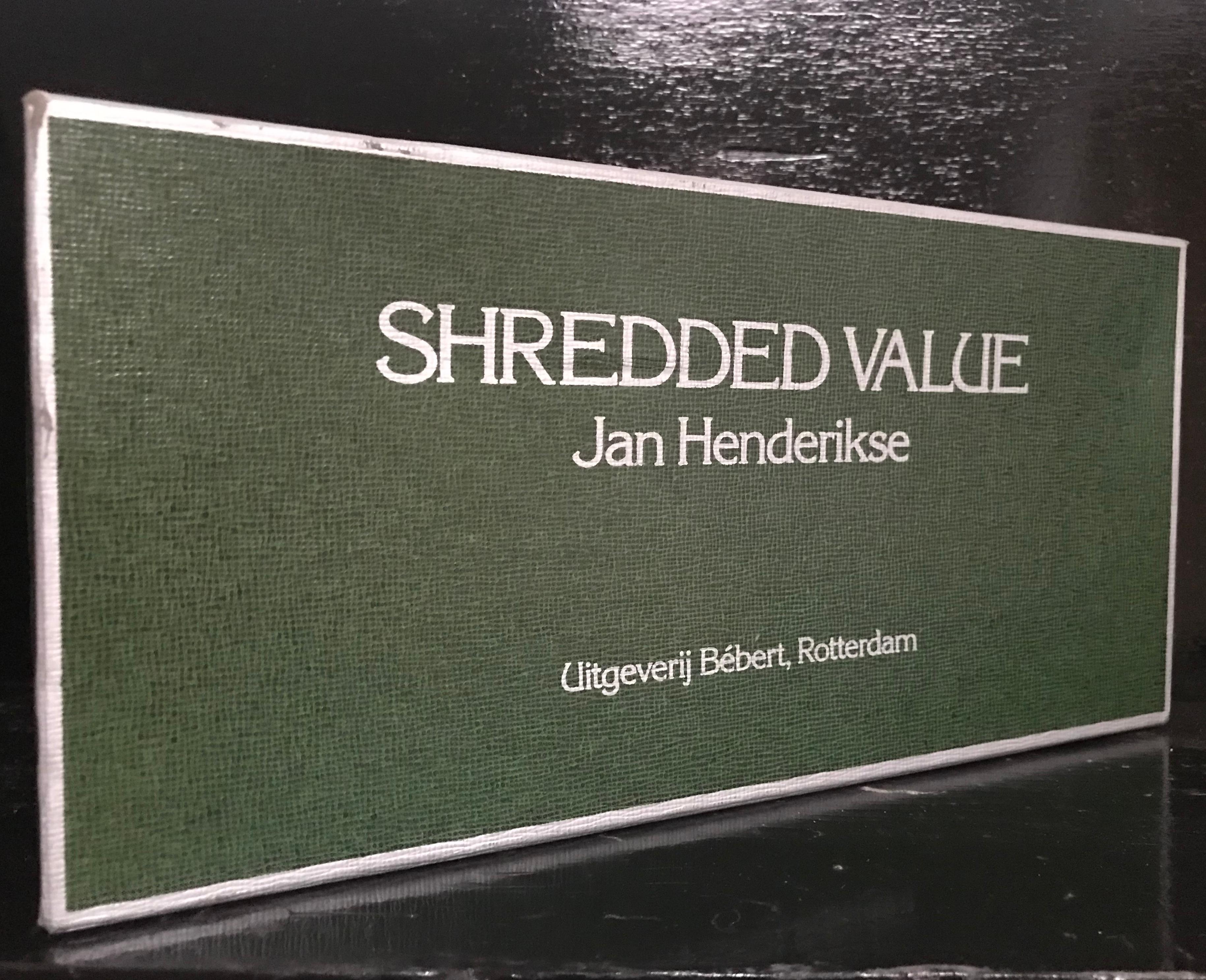 Hand-Crafted 'Shredded Value' by Jan Hendrikse, Dutch, 1989 For Sale