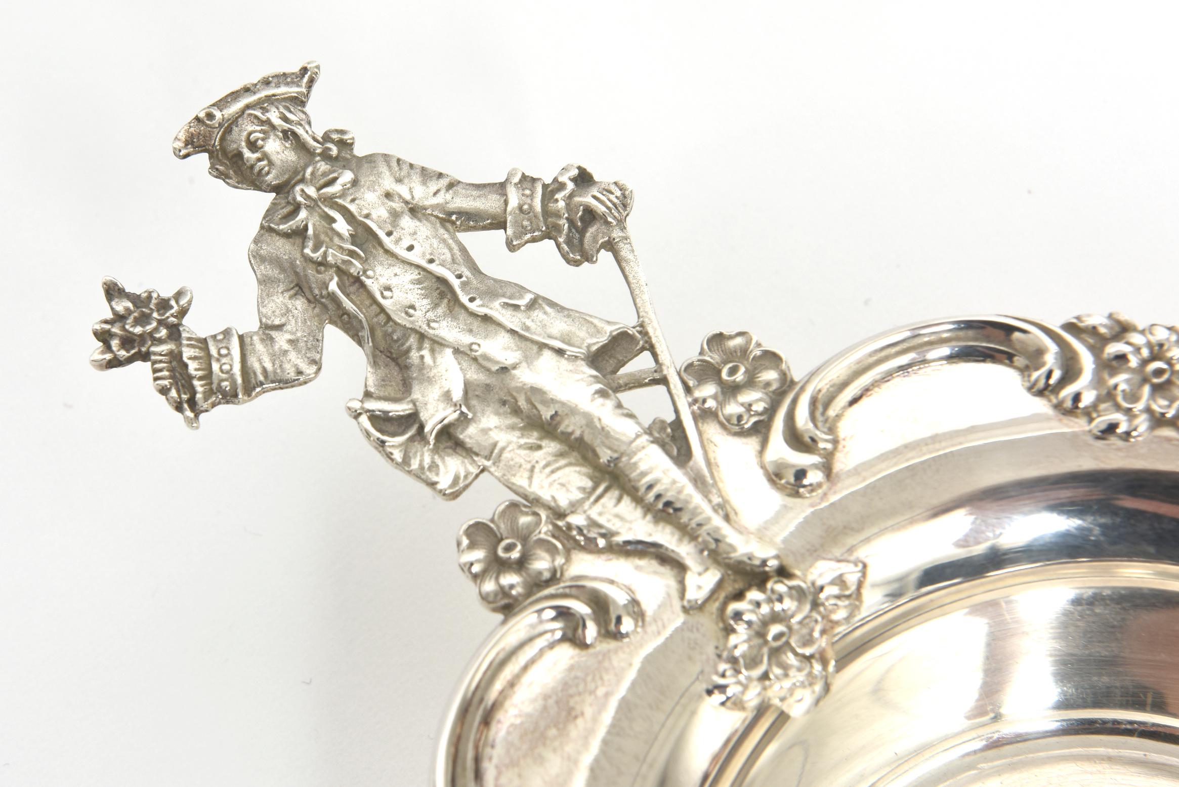 Shreve & Co Figural Man and Woman Sterling Silver Ramekins Set of 12 6