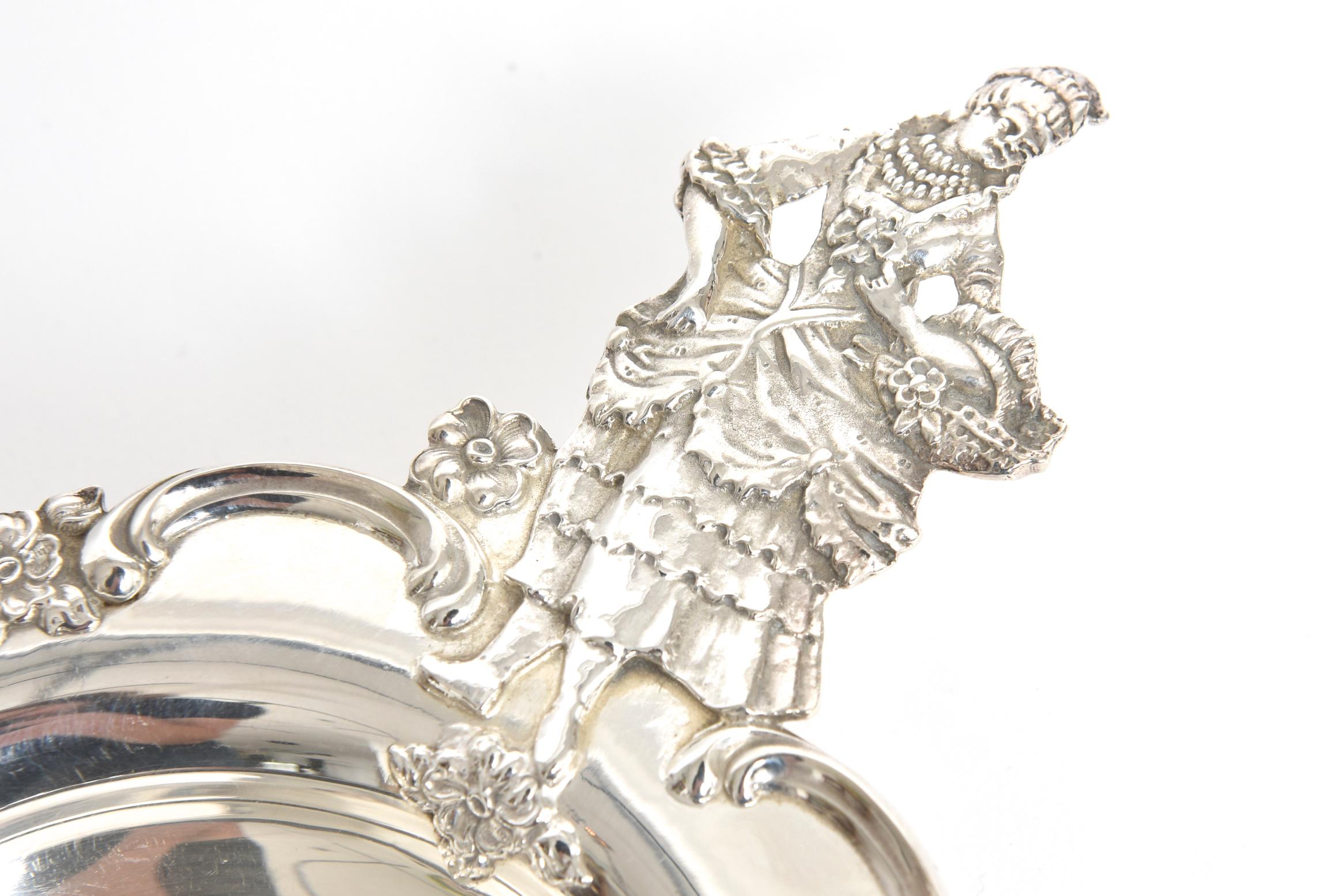 Victorian Shreve & Co Figural Man and Woman Sterling Silver Ramekins Set of 12