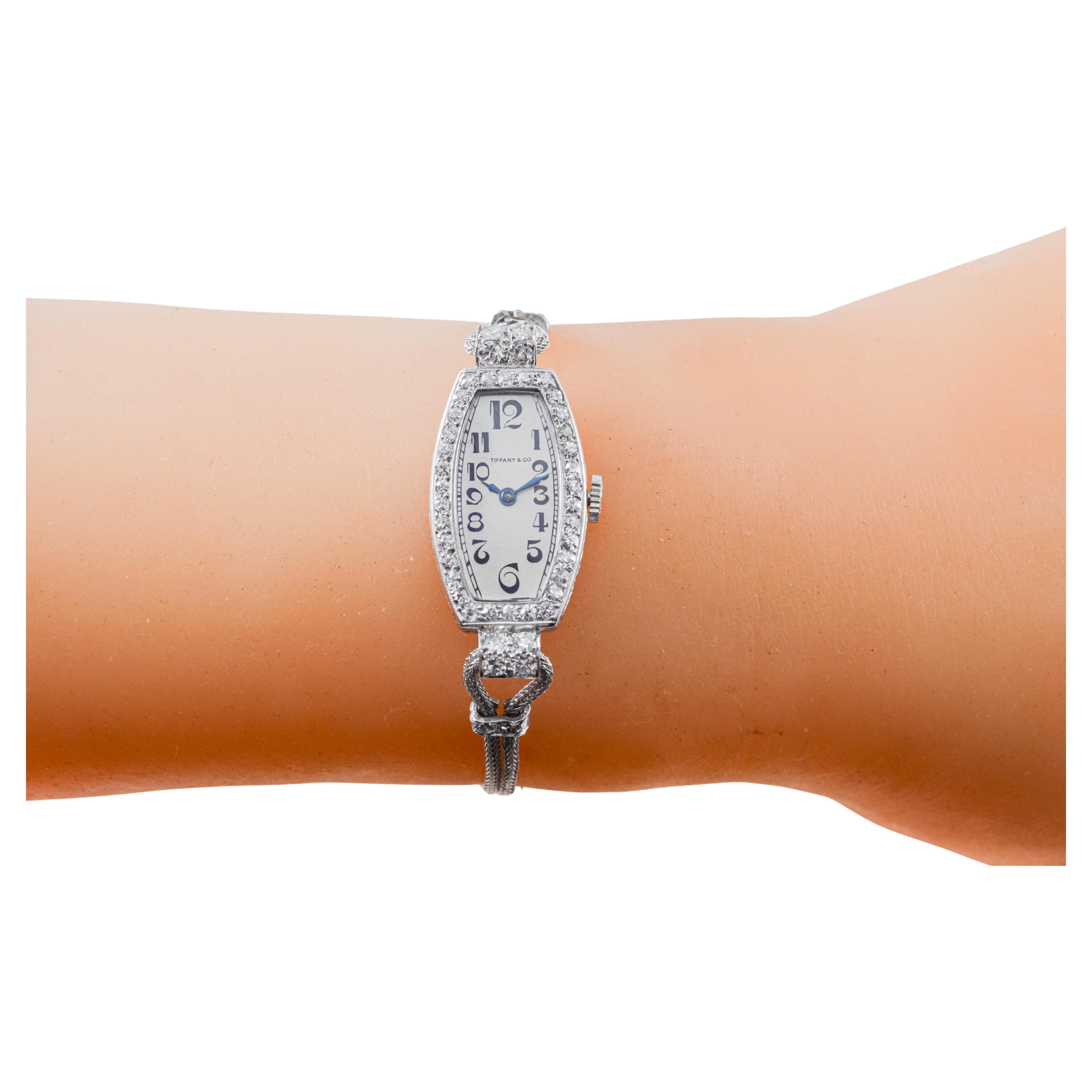 Tiffany & Co. Montre pour dames Art Deco circa 1920 en vente 9