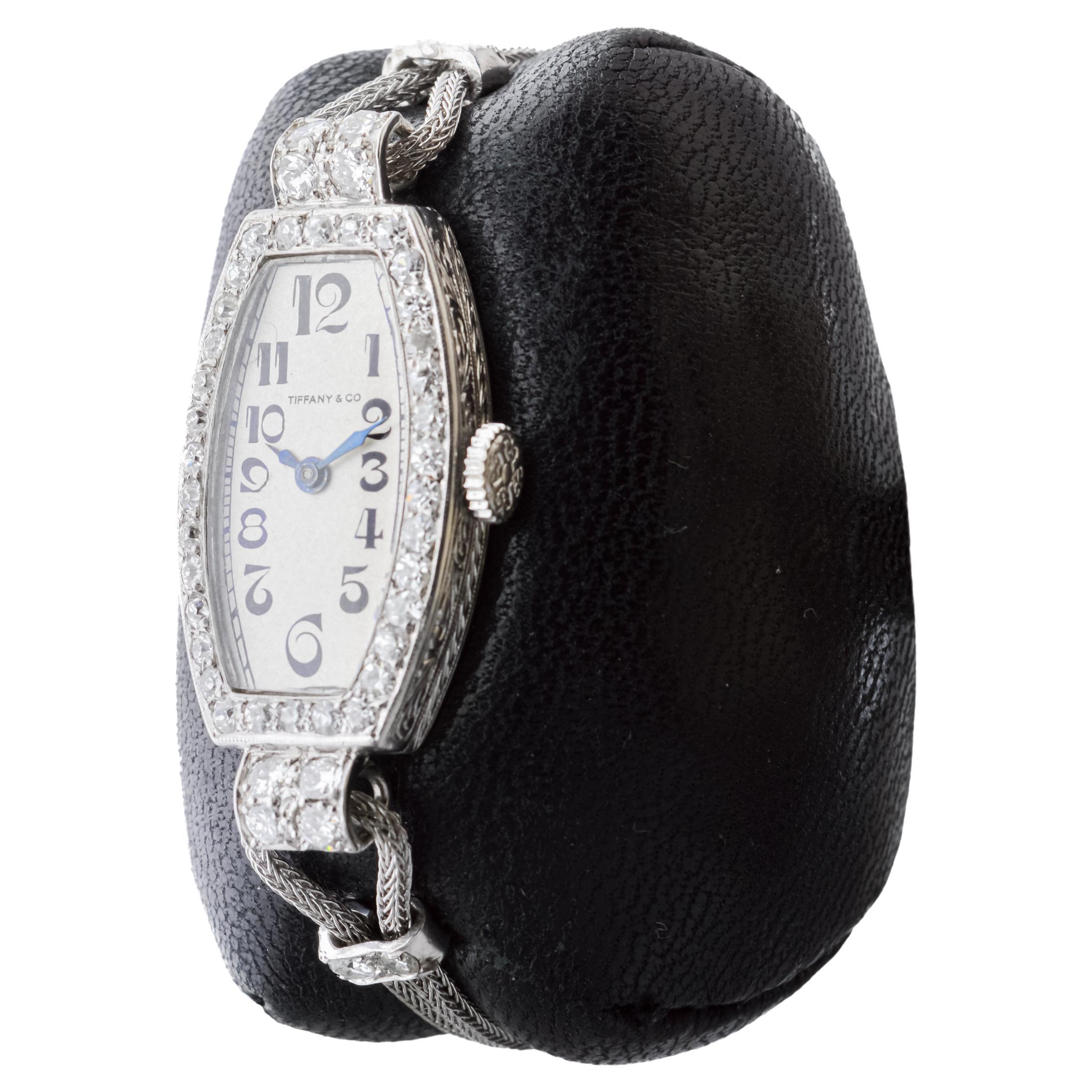 Tiffany & Co. Montre pour dames Art Deco circa 1920 Pour femmes en vente